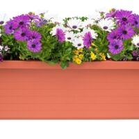 Truhlík samozavlažovací Berberis Trio - terakota 117 cm