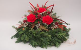 Zelený věnec s přízdobou hlavy č. 15