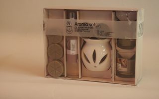 Aromalampa-dárkový set- zeleno-hnědá