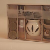 Aromalampa-dárkový set- zeleno-hnědá
