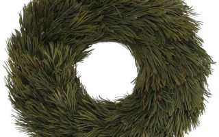Zelený věnec bez dekorace - borovice, přírodní