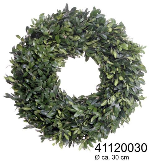 Zelený věnec bez dekorace -buxus, přírodní - Obrázek 1