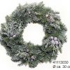 Zelený věnec bez dekorace - jedle Nobilis + Arizonica - 25 cm