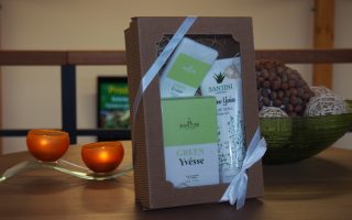 Dárková kazeta Green pro ženy- miniparfém, pleťové mléko, parfém