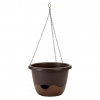 Květináč SAMO Mareta závěsný - čokoládová + bronzová - Ø25 cm