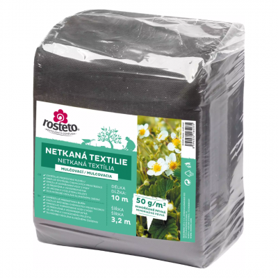 Netkaná textilie černá Rosteto