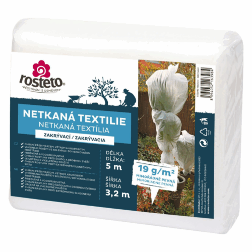 Netkaná textilie bílá Rosteto - Obrázek 1