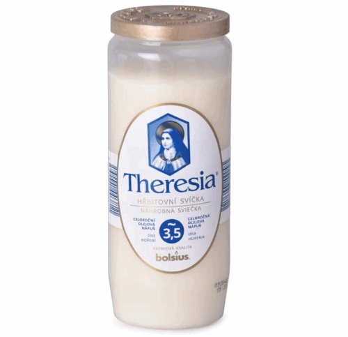 SVÍČKA Theresia kompozitní 230g  , 92 hodin mix barev - Obrázek 1