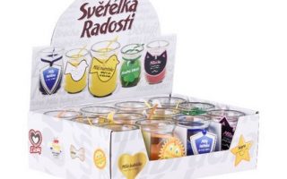 SVÍČKA ve skle s přáním mix