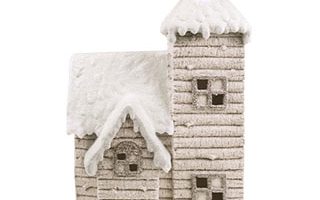 Dekorace ZP2358 - domek s led světlem - keramický