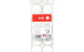 SVÍČKA Čajové 10 ks 8 hod. Celofán, český výrobek