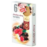 SVÍČKA Čajové 6ks Chocolate-Cherry vonné svíčky