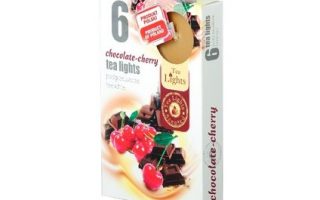 SVÍČKA Čajové 6ks Chocolate-Cherry vonné svíčky