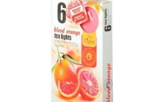 SVÍČKA Čajové 6 ks Blood Orange vonné svíčky