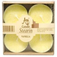 SVÍČKA Stearin - čajové maxi 4 ks Vanilla