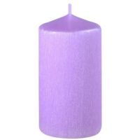 SVÍČKA Drápaná válec 60x120 Perla fialová svíčka