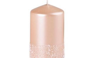 SVÍČKA Válec 60x100 béžová mrazivá