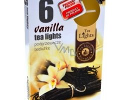 SVÍČKA Čajové 6 ks Vanilla vonné svíčky