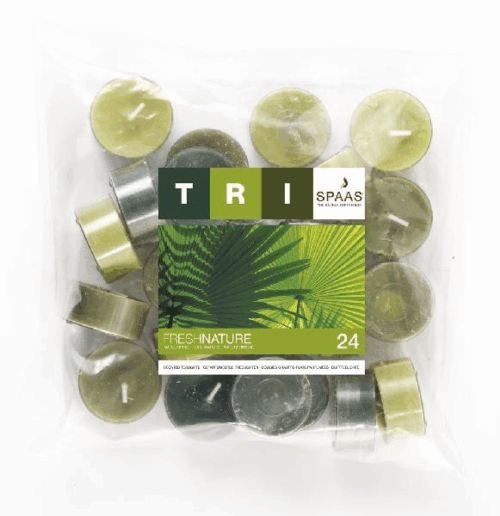 SVÍČKA Spaas Čajové 24ks Fresh nature vonné svíčky - Obrázek 1