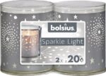 Bolsius Sparkle light šedá průsvit 52x65 mm