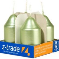 Válec 35x65 metal sv. zelené, 4ks v sadě
