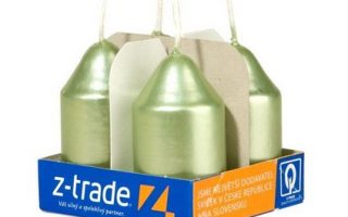 Válec 35x65 metal sv. zelené, 4ks v sadě