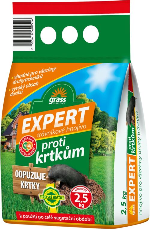 Hnojivo Expert proti krtkům - trávník - Obrázek 1