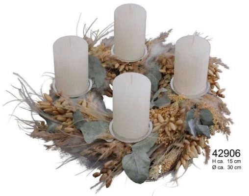 Adventní věnec šiškový č. 42906