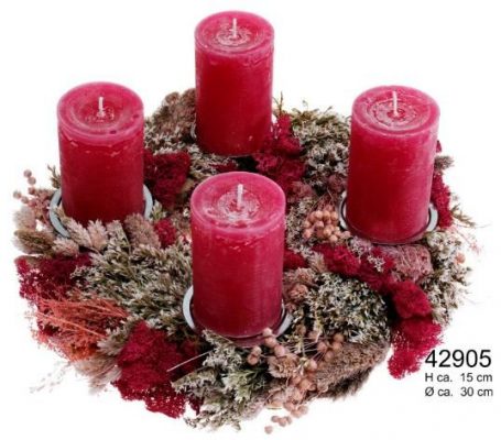 Adventní věnec šiškový č. 42905