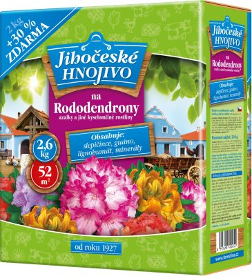 Jihočeské hnojivo - Azalky a rododendrony 2kg + 30% zdarma