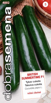 Dobrá semena Tykev cuketa - British Summertime F1, tm zelená 7s