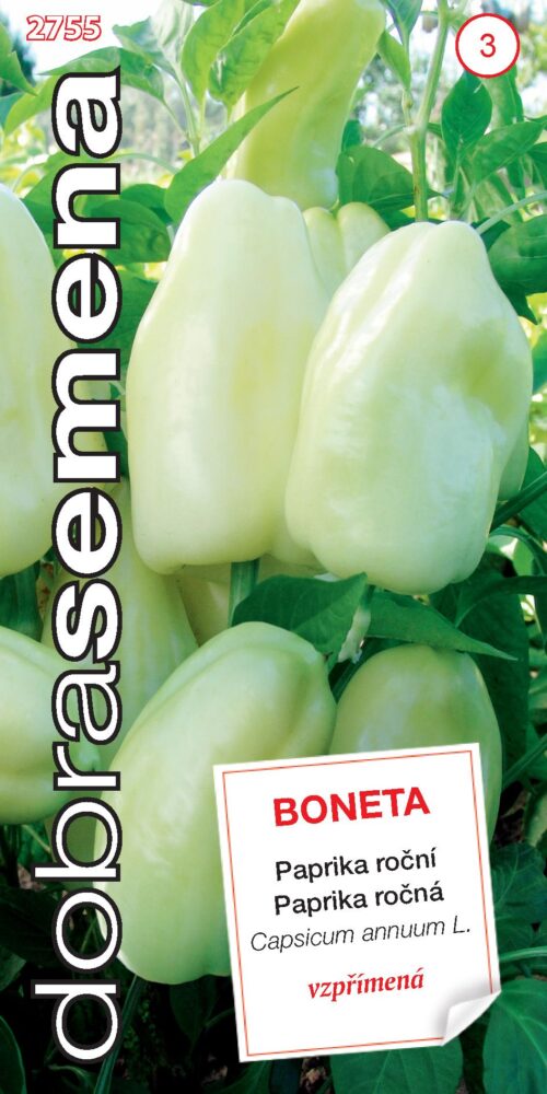 Dobrá semena Paprika zel. - Boneta, vzpřímená 0,5g - Obrázek 1