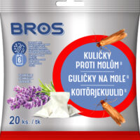 Bros - kuličky proti šatním molům s vůní levandule 20 ks