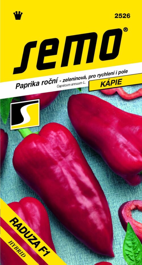 Paprika zel. sladká F1 - Raduza F1 rychl,pole pravá kápie 15s - Obrázek 1