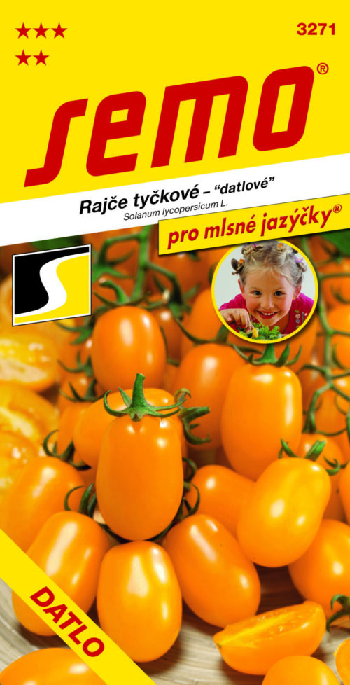 Rajče tyč. datlové - Datlo 30s - série JAZÝČKY - Obrázek 1