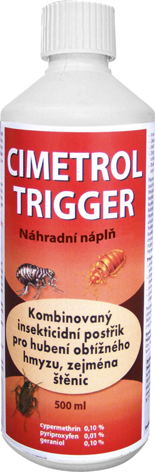 Cimetrol Trigger insekt. postřik proti obtížnému hmyzu - 500 ml náhradní náplň - Obrázek 1