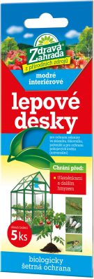 Zdravá zahrada - Lepové desky modré (5 ks) interiérové