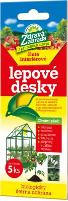 Zdravá zahrada - Lepové desky žluté (5 ks) interiérové