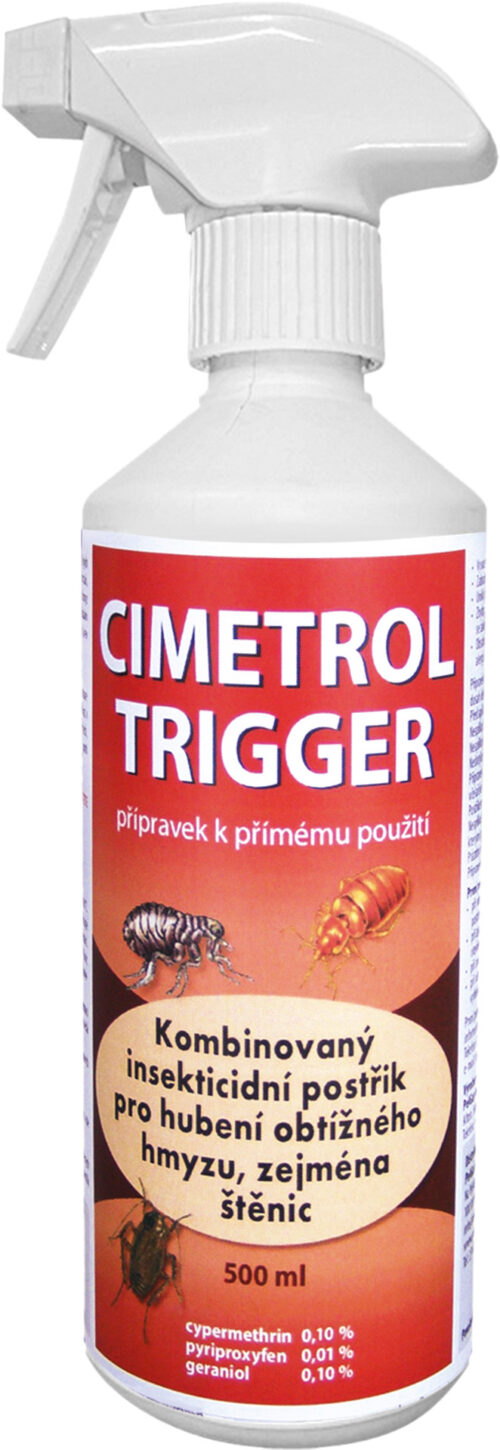 Cimetrol Trigger insekt. postřik proti obtížnému hmyzu - 500 ml rozprašovač - Obrázek 1