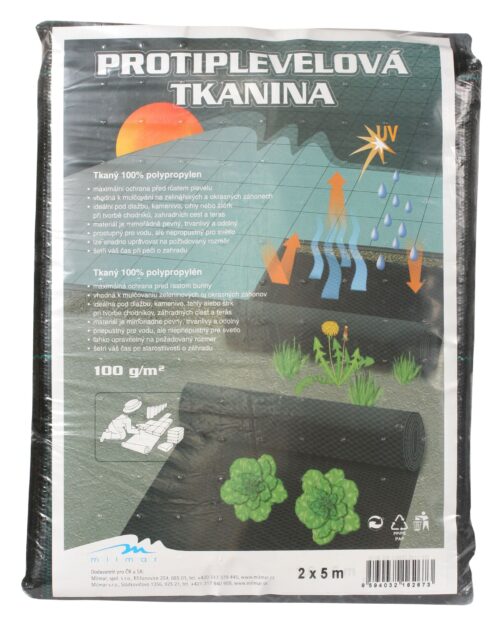 Tkaná textilie 90g - 2 x 5 m černá - Obrázek 1