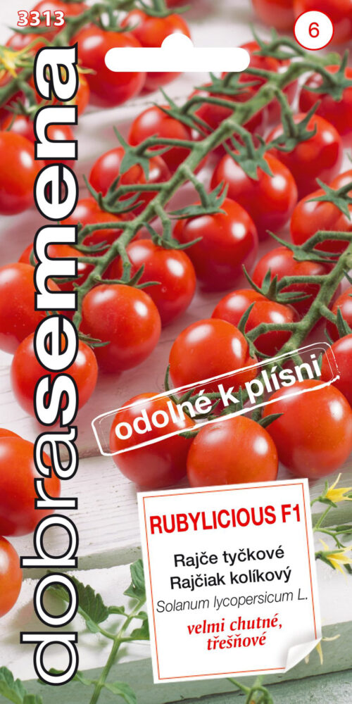 Dobrá semena Rajče tyč. - Rubylicious F1, třeš., odol. proti plísni 10s - Obrázek 1