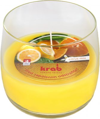 Svíčka sklo - aroma citrus mix 125 g