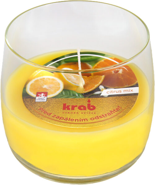Svíčka sklo - aroma citrus mix 125 g - Obrázek 1