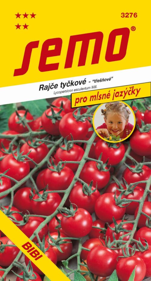 Rajče tyč. třešňové - Bibi 30s - série JAZÝČKY - Obrázek 1