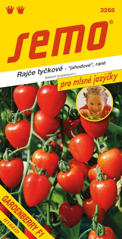 Rajče tyč. jahodové - Gardenberry F1 10s - série JAZÝČKY - Obrázek 1