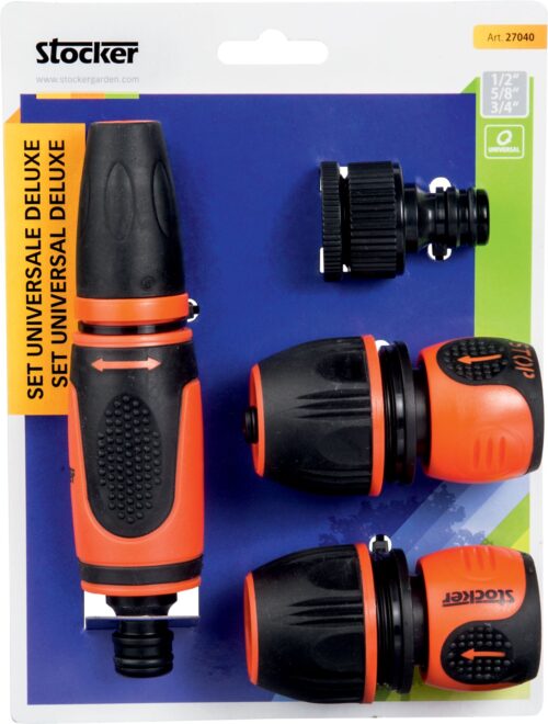 Sada příslušenství DeLuxe 1/2" 5/8" 3/4" Stocker s eurozávěsem - Obrázek 1