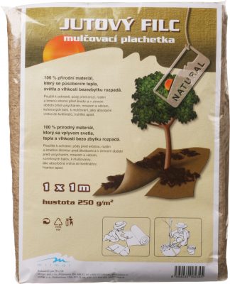 Jutový filc - plachetka 1 x 1 m