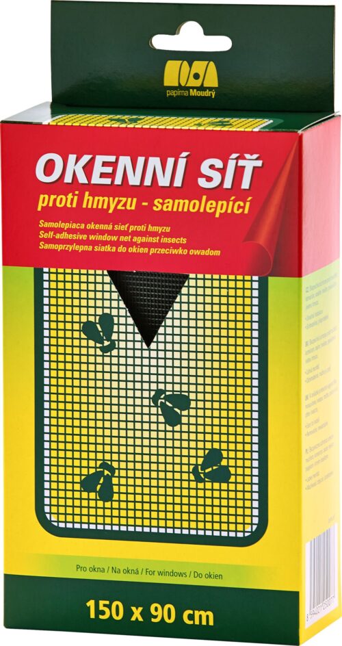 Síť okenní 150 x 90 cm černá samolepící - Obrázek 1