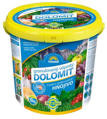 Vápenec dolomitický - 10 kg granulovaný kbelík