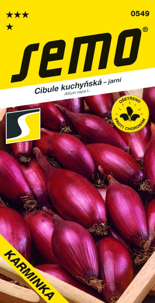 Cibule jarní - Karminka červená oválná  1,5g - Obrázek 1